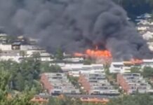 Norvegia, incendio fuori controllo: oltre 100 case distrutte