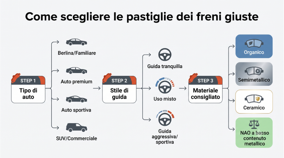 Pastiglie del freni, come e quando cambiarle