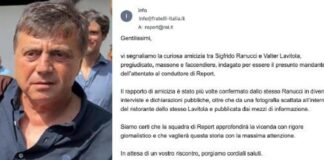 Ranucci, Fratelli d’Italia scrive a Report: “Segnaliamo curiosa amicizia con Lavitola”