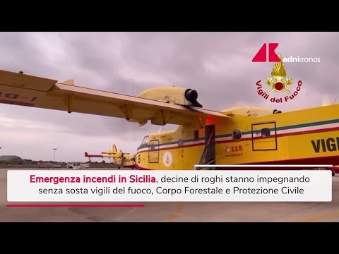 Sicilia, scoppia emergenza incendi – Video