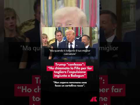 Trump “confessa”: “Ho chiamato la Fifa per togliere l’espulsione di Balogun”