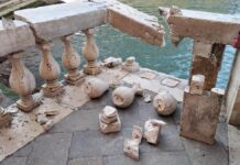 Venezia, via al restauro finale balaustra Ponte di Rialto: fu danneggiata da barcone rubato