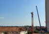 Palazzo Chiericati, iniziate le operazione di smontaggio della gru Vicenza Palazzo Chiericati smontaggio gru