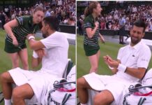 Wimbledon, lo scherzo di Djokovic e la raccattapalle trema