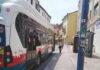 Trasporto pubblico, Vicenza a un bivio trasporto pubblico a Vicenza, fermata autobus