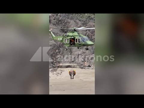 Alluvione in Nepal, le immagini girate da un italiano salvato in elicottero