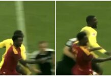 Borussia Dortmund-Roma, Ndicka travolto… dall’arbitro