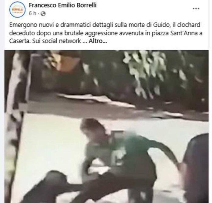 Clochard morto dopo pestaggio a Caserta, spunta video choc sui social