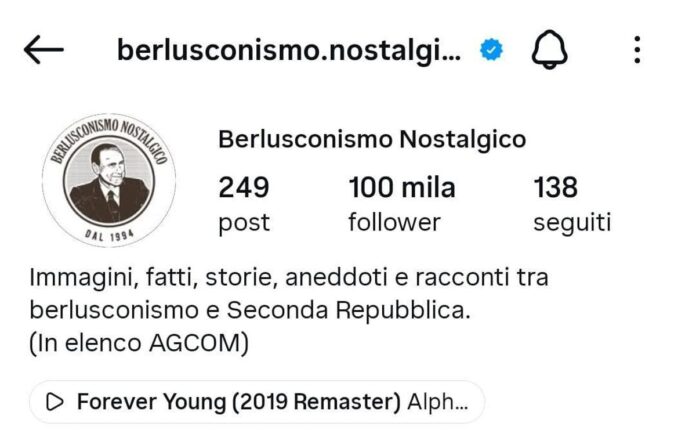Da Instagram al marchio registrato, ‘Berlusconismo nostalgico’ diventa un brand