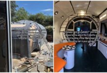 È fan di Star Wars e costruisce un’astronave… in giardino