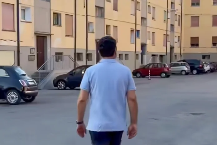 Francesco Rucco sopralluogo alloggi popolari vicenza