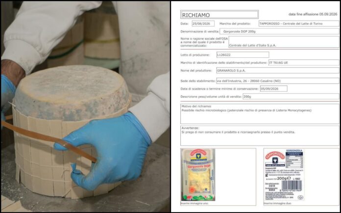Gorgonzola richiamato dai supermercati per possibile Listeria: cosa sapere (e il lotto da evitare)