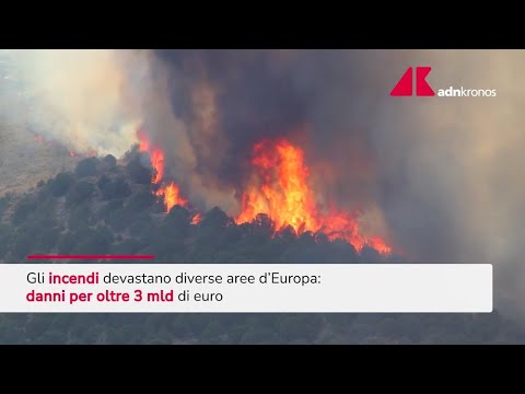 Incendi in Europa, danni per oltre tre miliardi di euro