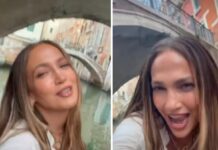 Jennifer Lopez a Venezia, il giro in gondola come Madonna: lo show con ‘Like a Virgin’