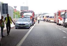 Scontro tra auto, pullman e camper nel Reatino: 5 morti e 5 feriti