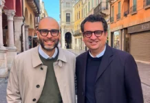 Silvio Giovine candidato sindaco Vicenza 2028? Rucco: “Se chiama, rispondo” Silvio Giovine e Francesco Rucco