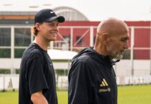 Sinner fa visita alla Juve, l’incontro con Spalletti