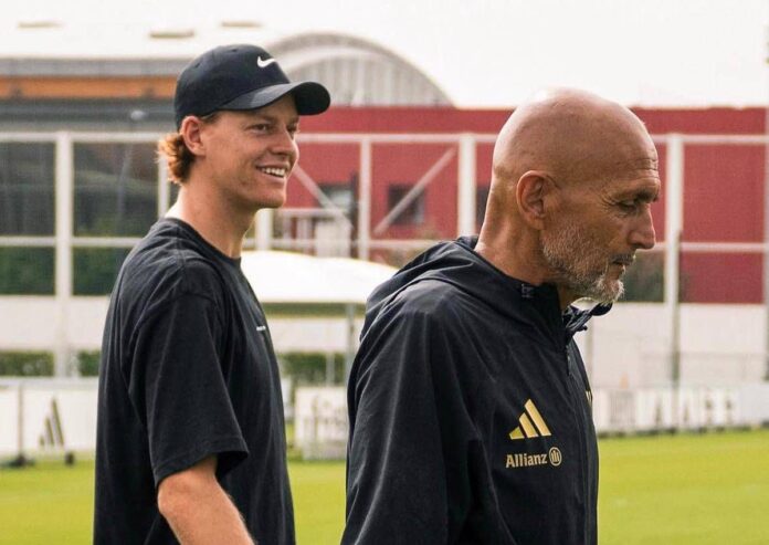 Sinner fa visita alla Juve, l’incontro con Spalletti