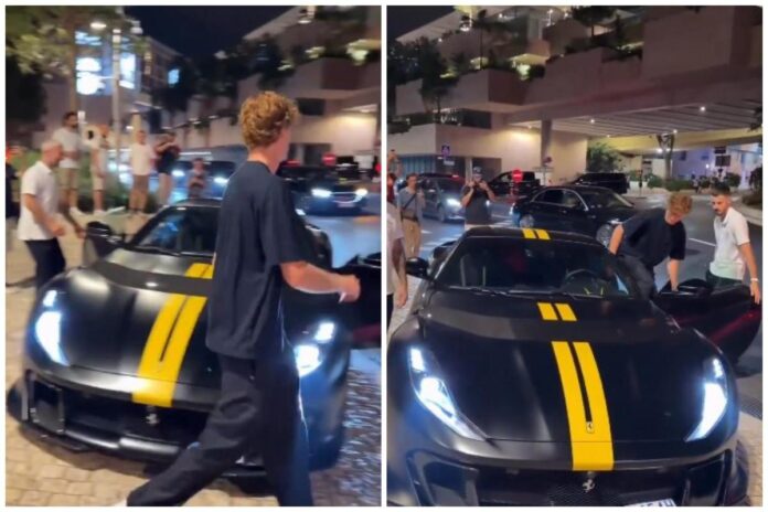 Sinner paparazzato a Montecarlo… con la sua Ferrari