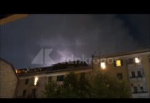 Tempesta di fulmini su Roma, lo spettacolo suggestivo