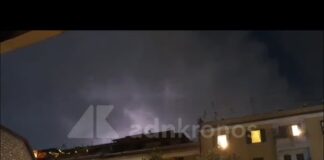 Tempesta di fulmini su Roma, lo spettacolo suggestivo