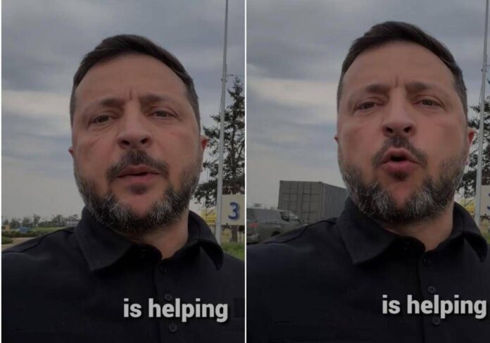 Zelensky e il video ‘misterioso’: “Da dove spuntano auto e camion?”