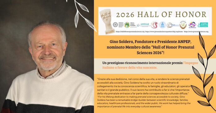 Gino Soldera – Hall of Honor Prenatal Sciences 2026 Gino Soldera Hall of Honor Prenatal Sciences 2026