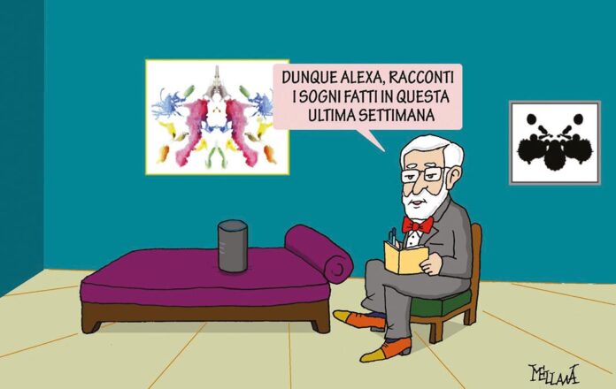 foto editoriale ai intelligenza artificiale vignetta per editoriale