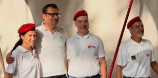 Pulizia dei portici di Monte Berico, Rucco ringrazia volontari, Alpini e comunità Usa Pulizia dei portici di Monte Berico con Rucco e i volontari