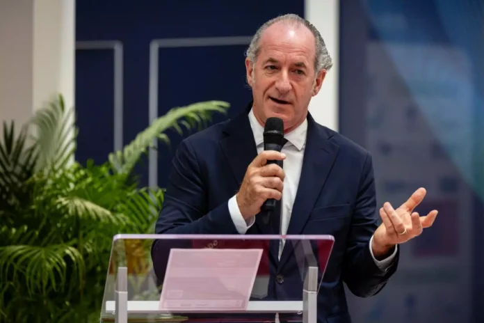 Luca Zaia interviene sul fine vita in Veneto Fine vita in Veneto, Luca Zaia durante un intervento pubblico