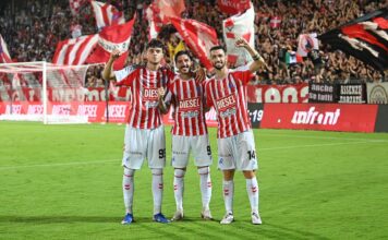Avellino-Lr Vicenza, Gallo: «Pronti a soffrire e a sfruttare le nostre caratteristiche» Fabio Gallo prepara Avellino-Lr Vicenza, giocatori biancorossi in campo