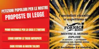 Casa, tasse e giovani: a Fornaci Rosse di Vicenza le proposte di legge del PSI psi vicenza fornaci rosse proposte