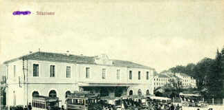 Ferrovia Vicenza-Schio, 150 anni di storia in mostra all’ex Lanificio Conte di Schio 150 anni ferrovia Vicenza-Schio, immagine storica della stazione