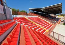 Stadio Menti, installati nuovi seggiolini in Curva Azzurra stadio menti di vicenza seggiolini curva azzurra