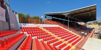 Stadio Menti, installati nuovi seggiolini in Curva Azzurra stadio menti di vicenza seggiolini curva azzurra
