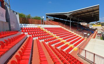 Stadio Menti, installati nuovi seggiolini in Curva Azzurra stadio menti di vicenza seggiolini curva azzurra