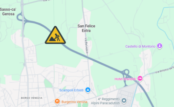 Tangenziale Est di Verona, lavori dal 27 al 29 agosto: restringimenti e possibili code lavori Tangenziale Est Verona, mappa dei tratti interessati