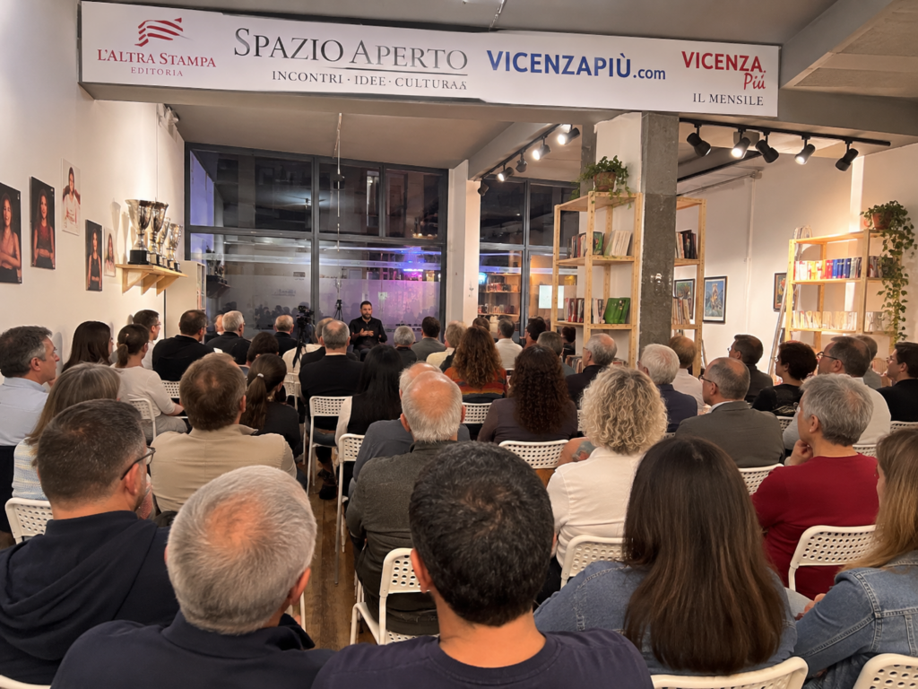 Intelligenza artificiale, la sala "riempita" con l'AI all'inverosimile e con insegna ancora da realizzare