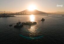 America’s Cup, sul lungomare Caracciolo arriva il ‘pontone’, l’isola che c’è verso Napoli 2027