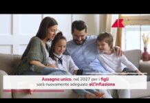 Assegno unico, anche nel 2027 sarà adeguato all’inflazione