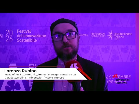 Blue Green Economy Award 2026: Rubino (Santeria S.p.A. società benefit), ‘ogni azienda può fare un