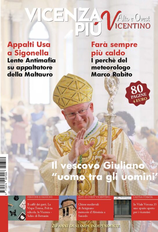 Copertina VicenzaPiù Alto e Ovest Vicentino n. 310, agosto settembre 2026