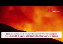 Etna, ancora emissione di cenere vulcanica: sospesi voli all’aeroporto di Catania