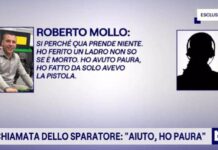 “Ho ferito un ladro, non so se è morto”, al Tg1 la telefonata al 112 del 35enne che ha sparato a Cuneo