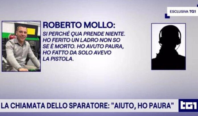 “Ho ferito un ladro, non so se è morto”, al Tg1 la telefonata al 112 del 35enne che ha sparato a Cuneo