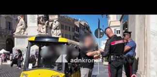 Invasione golf car a Roma, blitz e controlli dei carabinieri nel centro della Capitale