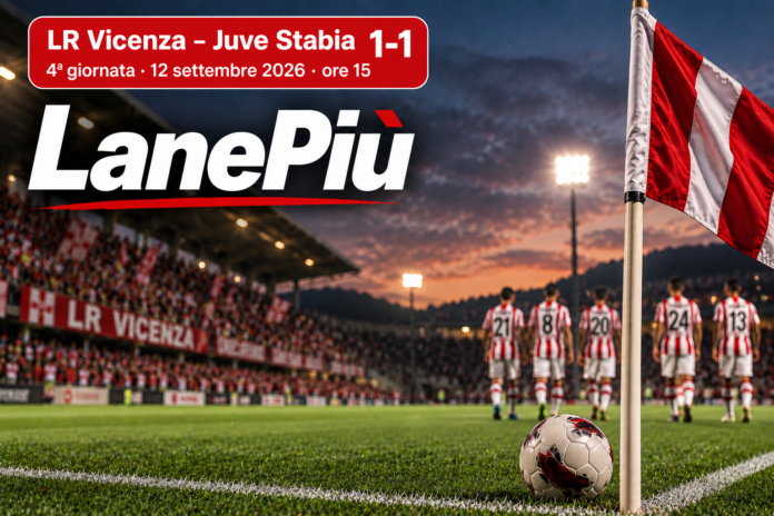 Lr Vicenza-Juve Stabia 1-1, grafica LanePiù