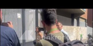 L’arrivo di Piervincenzi e Presutti all’assemblea ‘Report’: “Se incontreremo i colleghi? Siamo qui