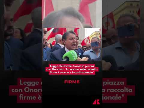 Legge elettorale, Conte con Onorato: “La norma sulla raccolta firme è oscena e incostituzionale”