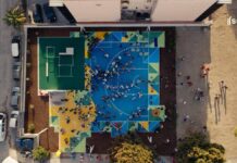 Nuovo Sport Illumina di Casoria, Abodi: “Oggi città si colora e diventa luogo di socialità”